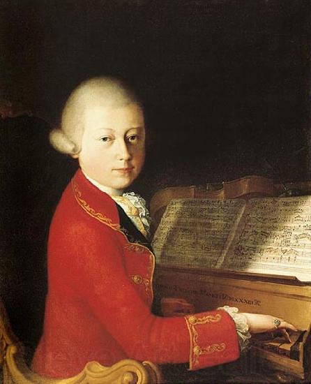 unknow artist Wolfang Amadeus Mozart (aged 14) in Verona